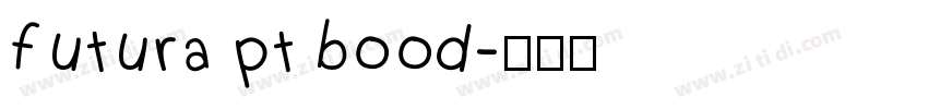 futura pt bood字体转换